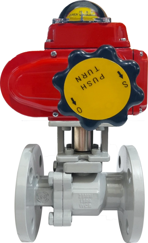 ELECTRIC ACTUATOR TWO PIECE FLANGED END BALL VALVE
