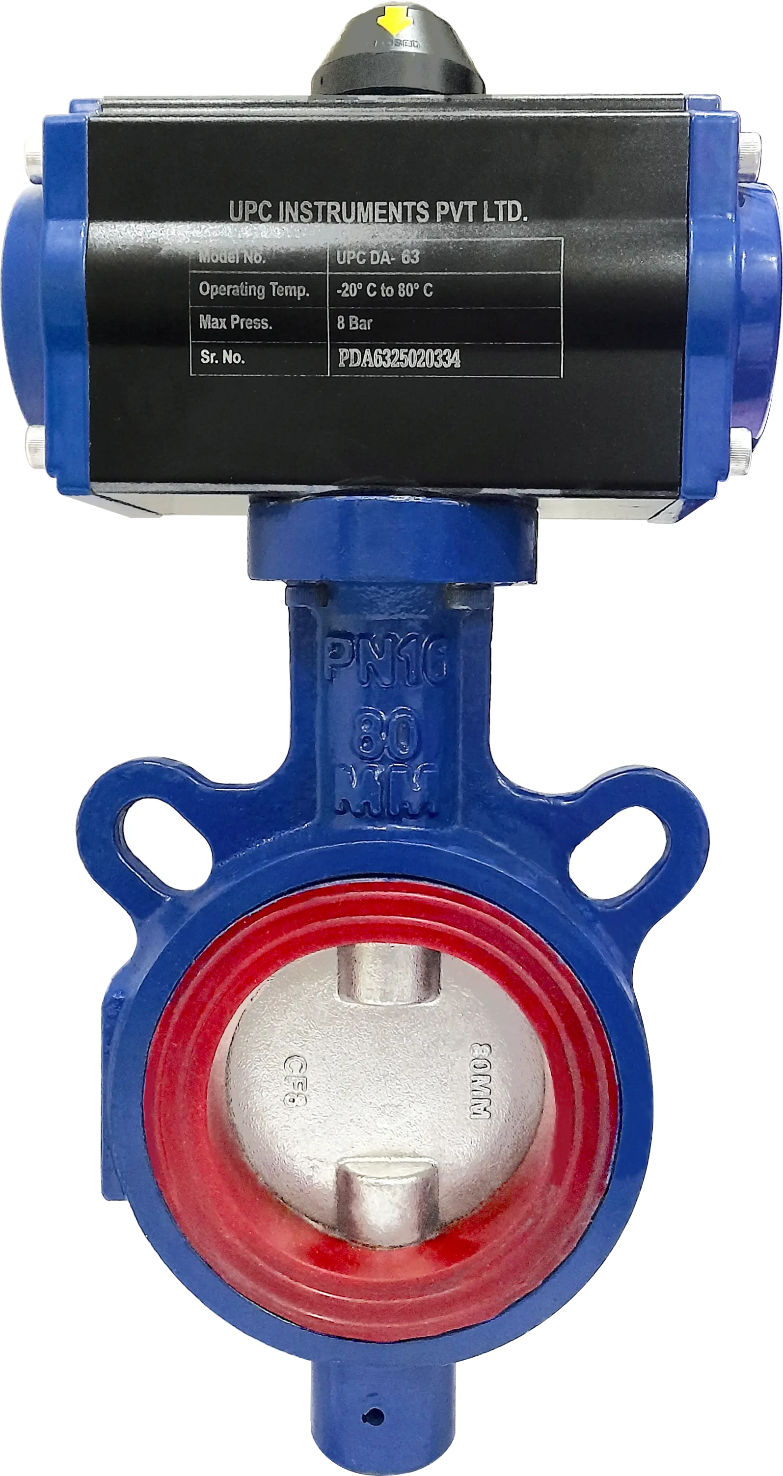 Pneumatic Actuator  Butterfly Valve