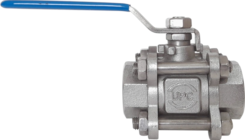 SS316 Three Piece Screwed End Ball Valve